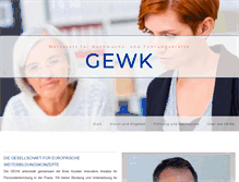 Tablet Screenshot of gewk.de